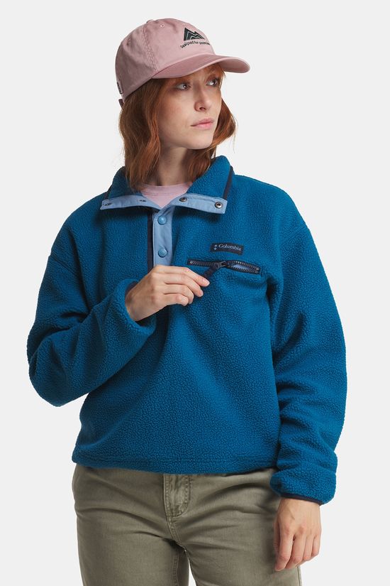 Columbia Helvetia II Cropped Fleece Dames Blue/Blue