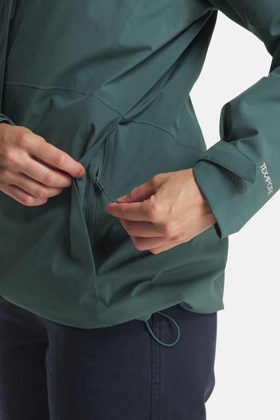 Jack Wolfskin Rotwand 3-In-1 Jas Dames Dark Green/Dark Green