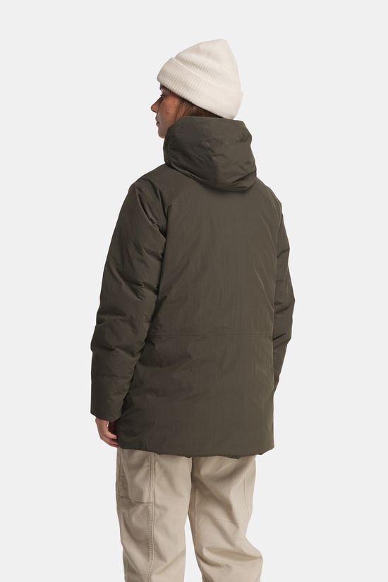 Jack Wolfskin Fiora Bay Long Gevoerde Jas Dames dark khaki