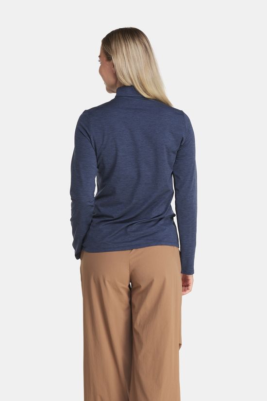 Jack Wolfskin Trail Half Zip Shirt Met Lange Mouwen Dames Navy Blue