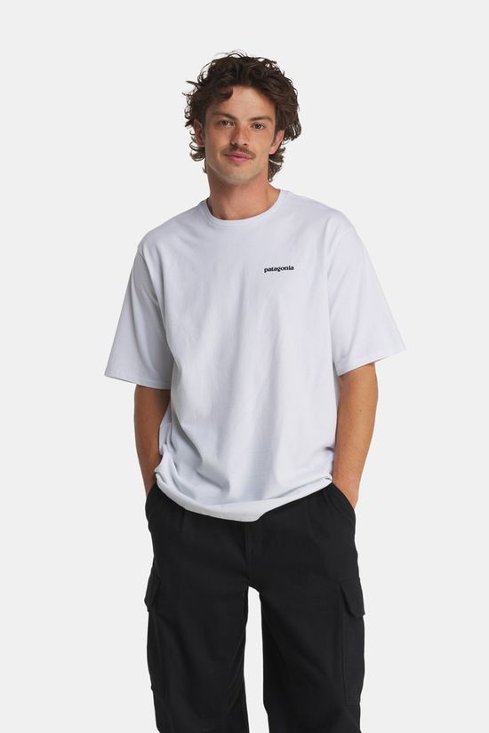 Patagonia M'S P6 Logo Responsibilitee T-Shirt White