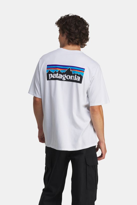 Patagonia M'S P6 Logo Responsibilitee T-Shirt White