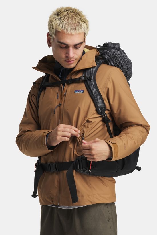 Patagonia Boulder Fork Gevoerde Regenjas mid brown