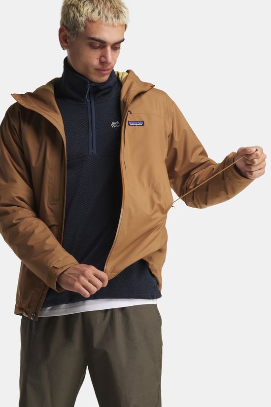 Patagonia Boulder Fork Gevoerde Regenjas mid brown