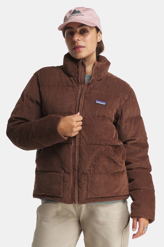 Patagonia Cord Fjord Donsjas Dames dark brown