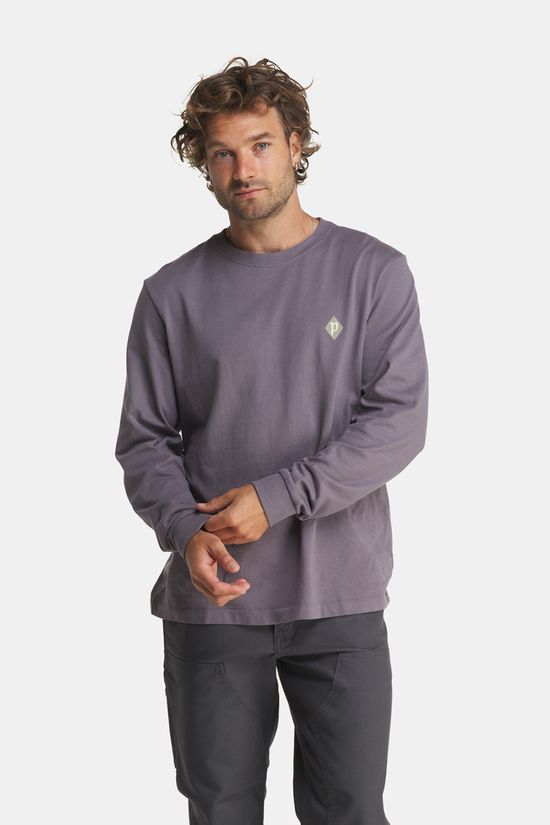 Patagonia Midweight Hut Tripper Skyline Longsleeve Heren mid grey