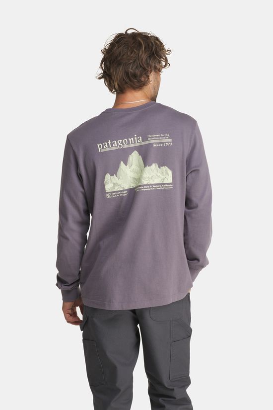 Patagonia Midweight Hut Tripper Skyline Longsleeve Heren mid grey