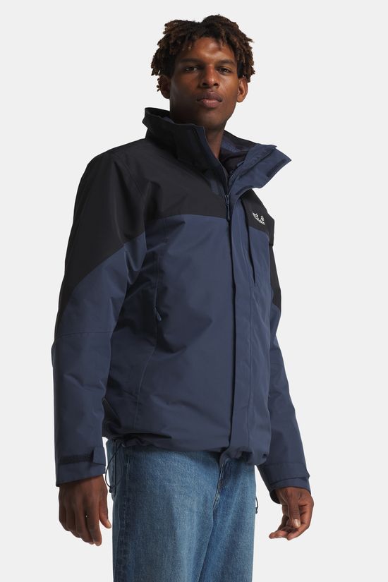 Jack Wolfskin Romberg 2 3-in-1 Jas Heren Navy Blue
