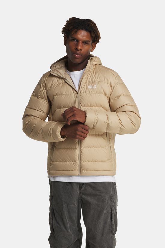 Jack Wolfskin Wild Pass Hoody Donsjas Heren Sand Brown
