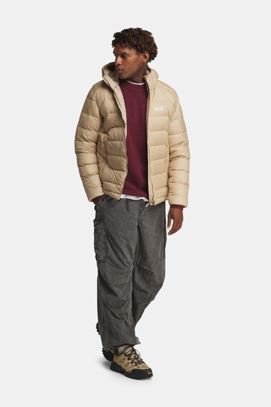 Jack Wolfskin Wild Pass Hoody Donsjas Heren Sand Brown