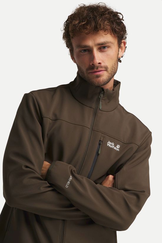 Jack Wolfskin Wild Winds Softshell Jas Heren dark khaki