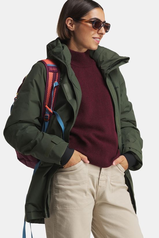 Didriksons Essa Gevoerde Jas Dames dark green