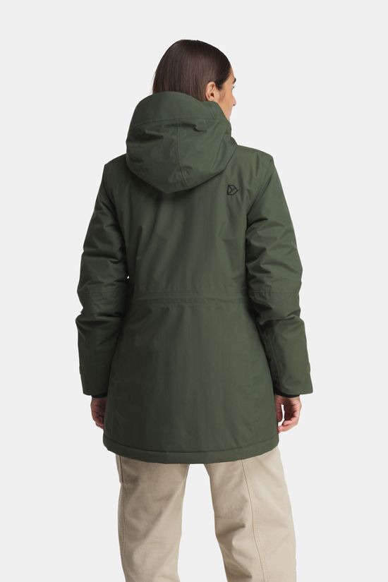Didriksons Essa Gevoerde Jas Dames dark green