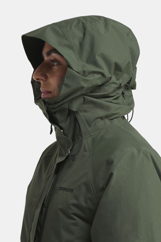 Didriksons Essa Gevoerde Jas Dames dark green