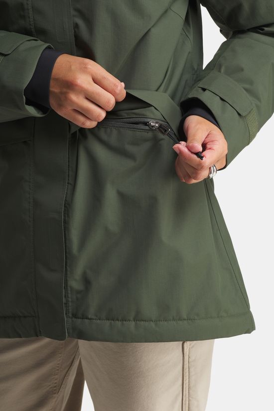 Didriksons Essa Gevoerde Jas Dames dark green