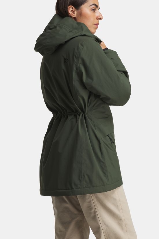 Didriksons Essa Gevoerde Jas Dames dark green
