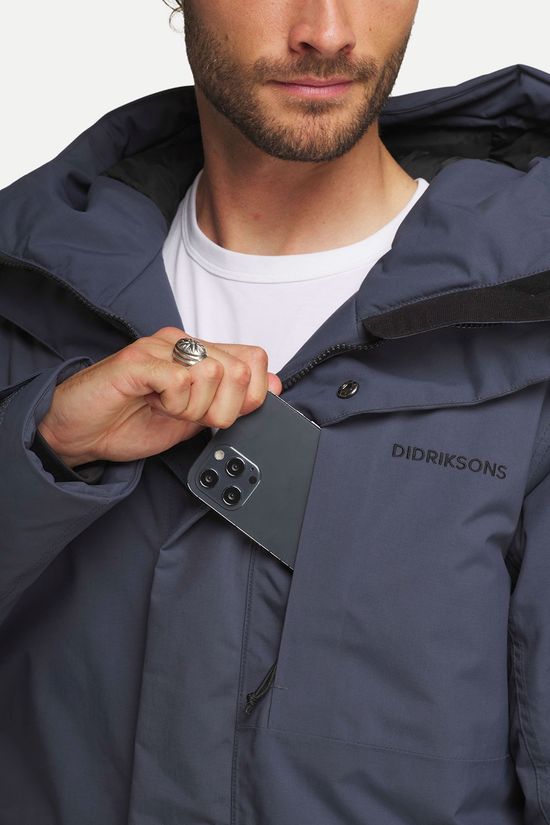 Didriksons Akilles Gevoerde Parka Unisex mid blue