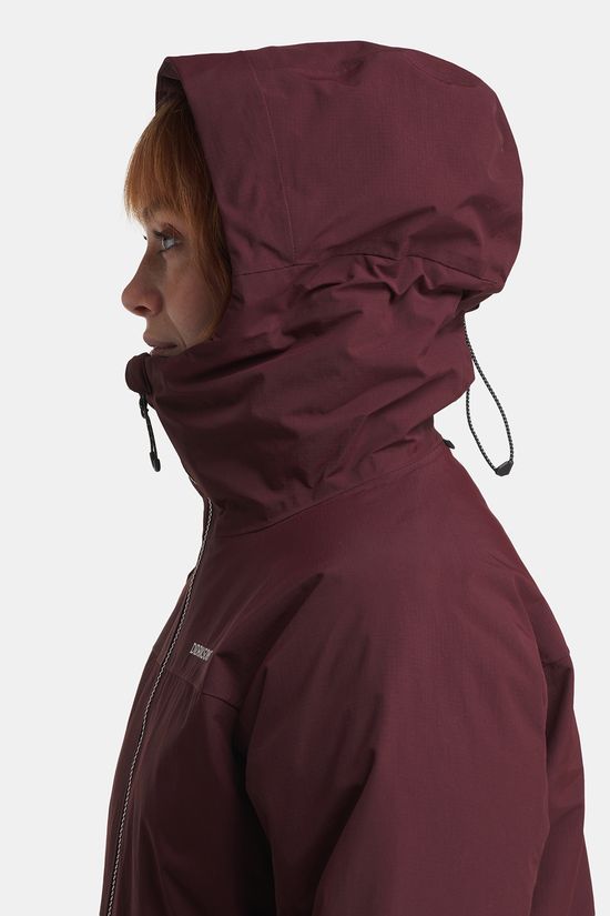 Didriksons Marget Gevoerde Parka Dames Bordeaux / Maroon