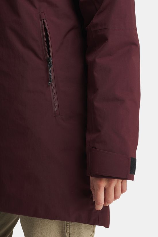 Didriksons Marget Gevoerde Parka Dames Bordeaux / Maroon