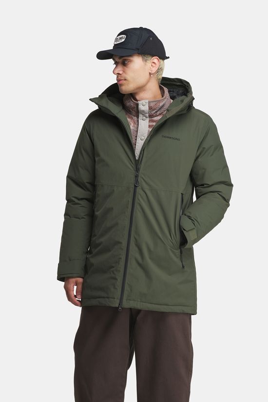Didriksons Tempest Gevoerde Parka Unisex dark green