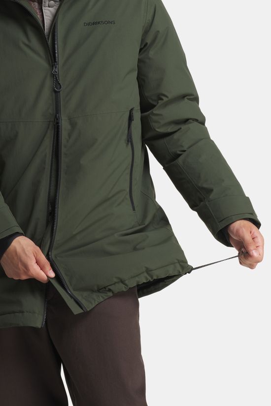 Didriksons Tempest Gevoerde Parka Unisex dark green