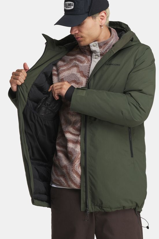 Didriksons Tempest Gevoerde Parka Unisex dark green