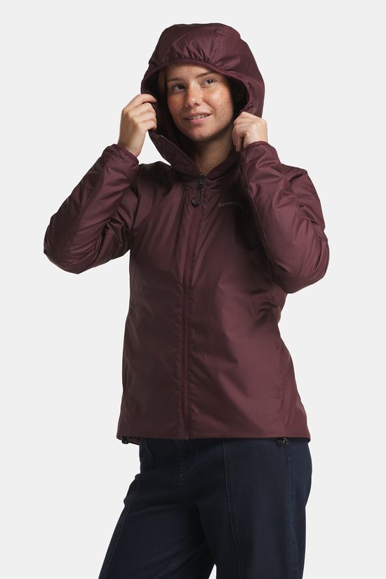 Didriksons Karix Gevoerde Jas Dames Bordeaux / Maroon