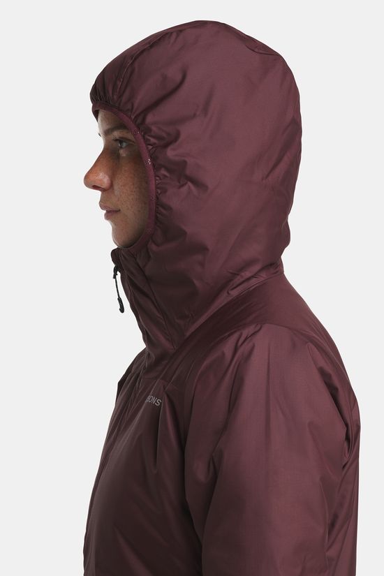 Didriksons Karix Gevoerde Jas Dames Bordeaux / Maroon