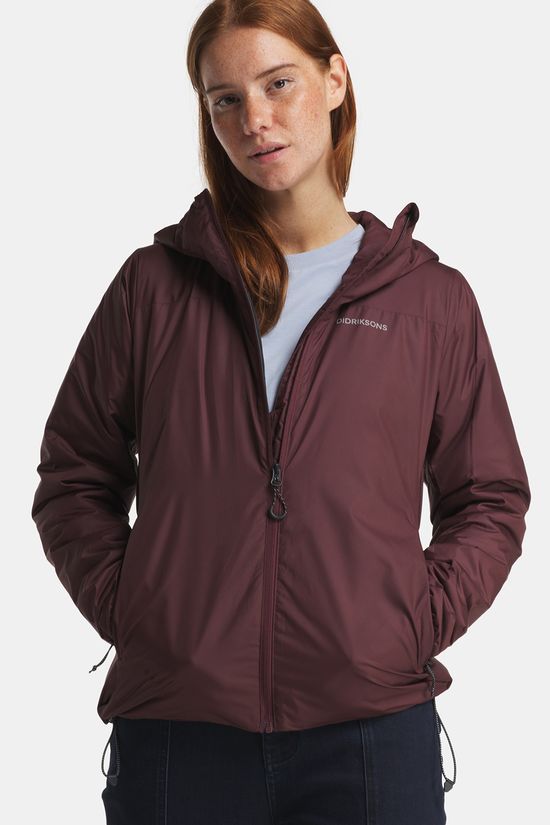 Didriksons Karix Gevoerde Jas Dames Bordeaux / Maroon
