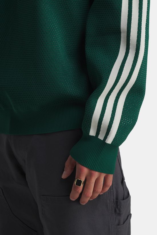 adidas House Of Tiro Knitted Sweatshirt Dark Khaki/Ivory