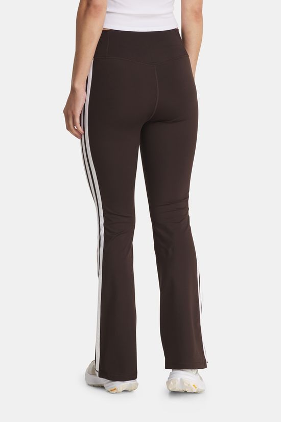 adidas Optime Essentials 3-Stripes Flared Leggings dark brown