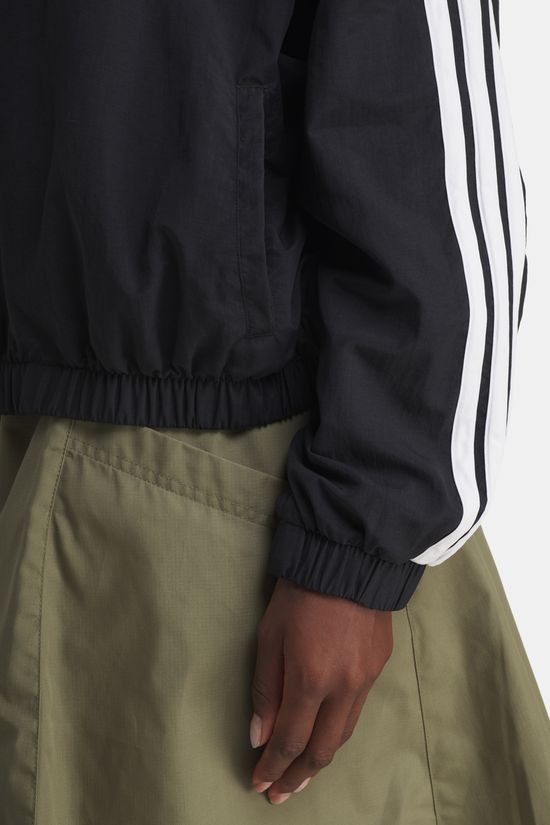 adidas Essentials 3-Stripes Woven Windbreaker black/white