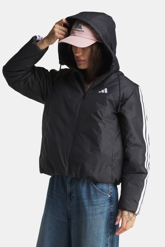 adidas Essentials Climawarm 3-Stripes Insulation Hooded Dames black