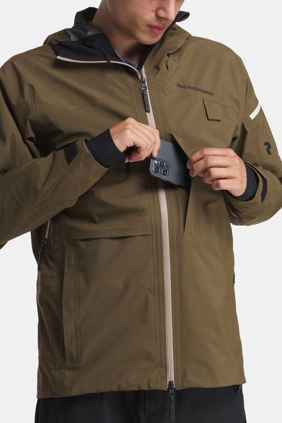 Peak Performance Alpine Gore-Tex 3L Ski-Jas mid brown
