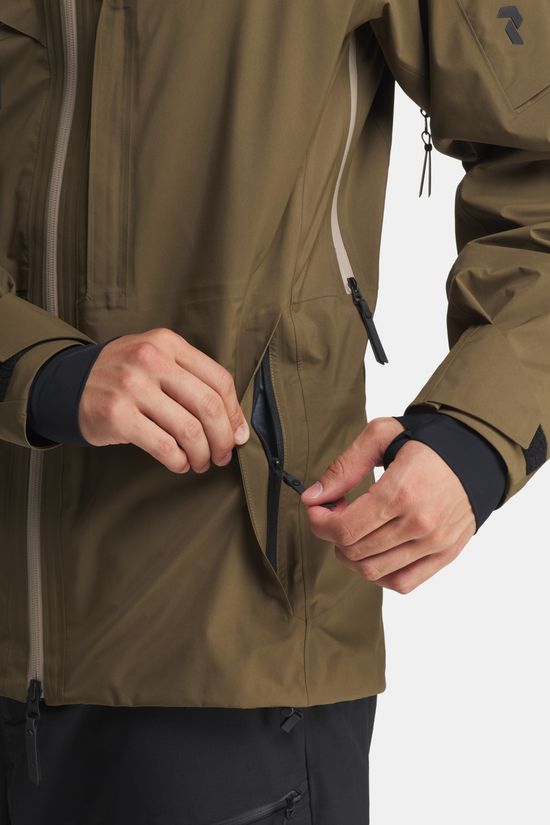 Peak Performance Alpine Gore-Tex 3L Ski-Jas mid brown