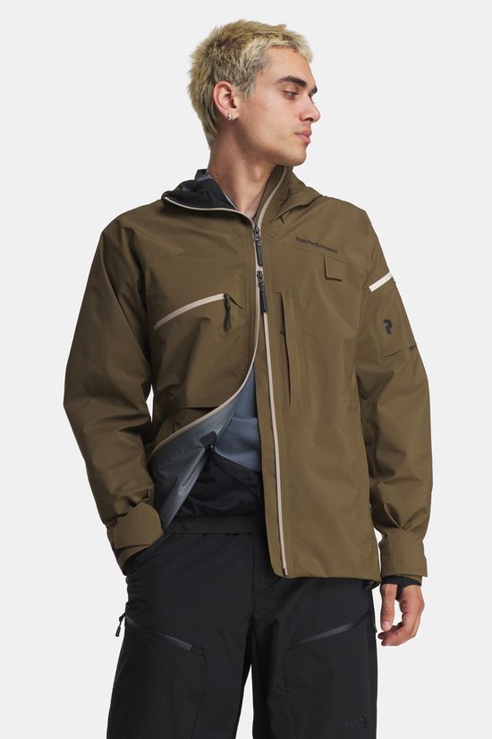 Peak Performance Alpine Gore-Tex 3L Ski-Jas mid brown