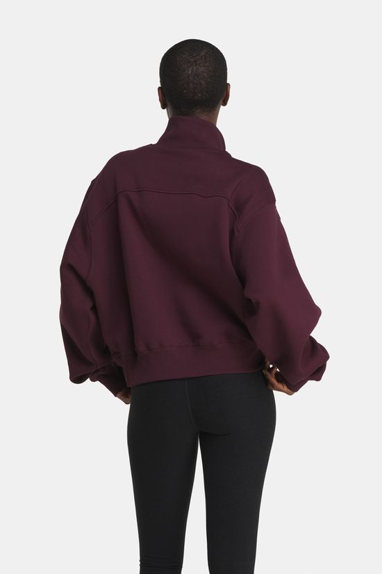 Röhnisch Base Sweat Half Zip Fleecetrui Dames Egg Plant