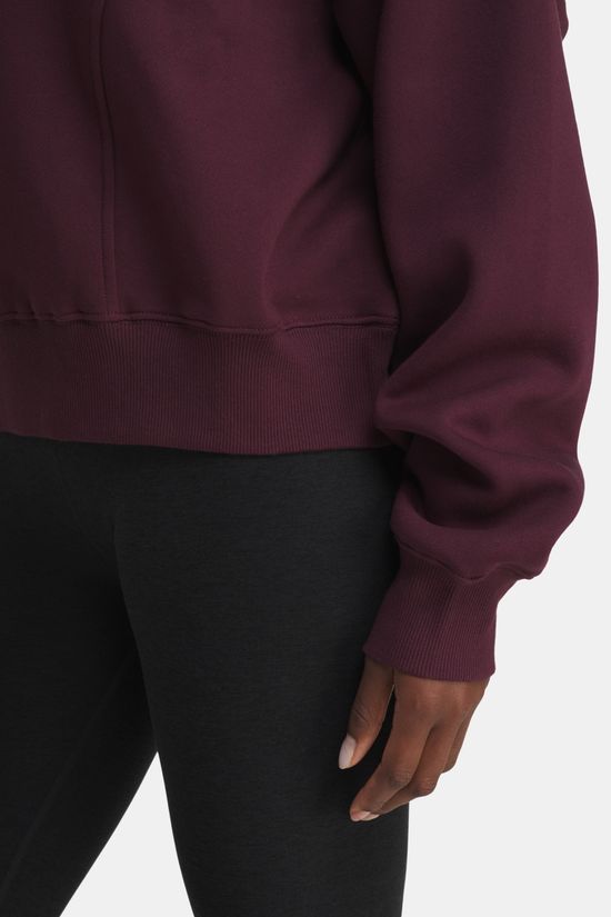 Röhnisch Base Sweat Half Zip Fleecetrui Dames Egg Plant