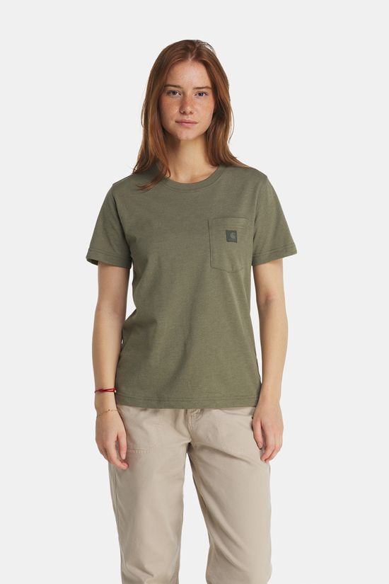 Carhartt Irvine Relaxed T-shirt Dames Olive Green