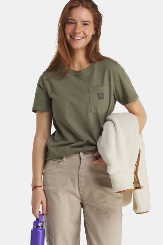 Carhartt Irvine Relaxed T-shirt Dames Olive Green