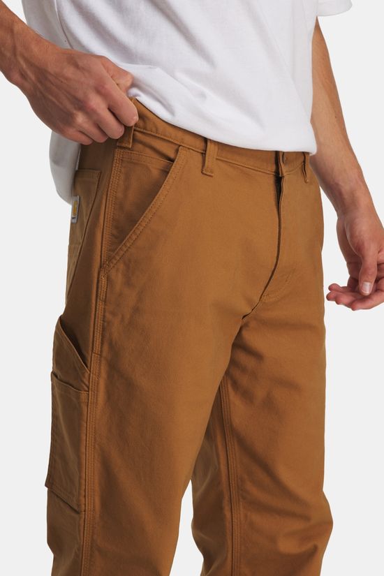 Carhartt Relaxed Straight Rugged Flex Duckstof Werkbroek mid brown