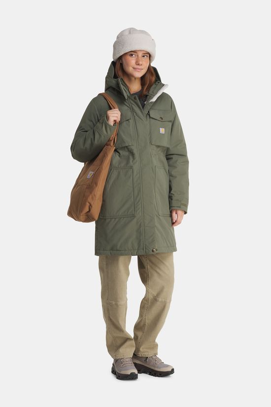 Carhartt Great Lands Gevoerde Parka Dames Olive Green