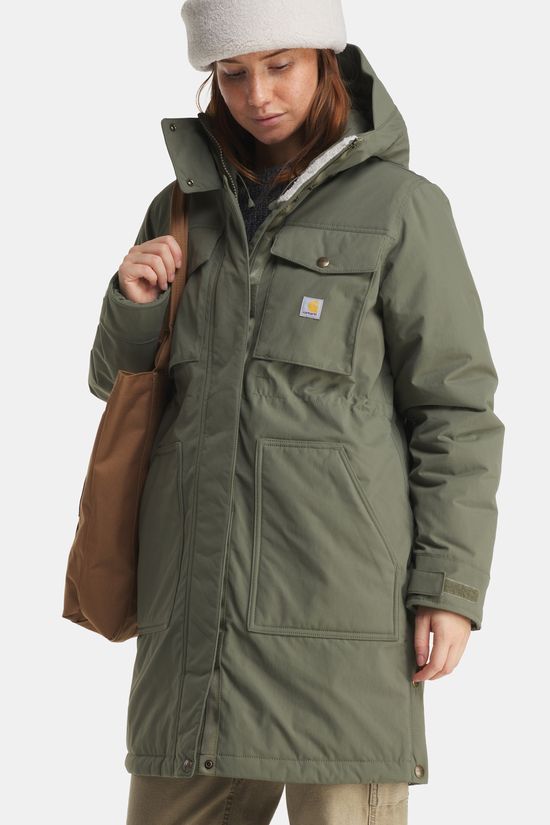 Carhartt Great Lands Gevoerde Parka Dames Olive Green