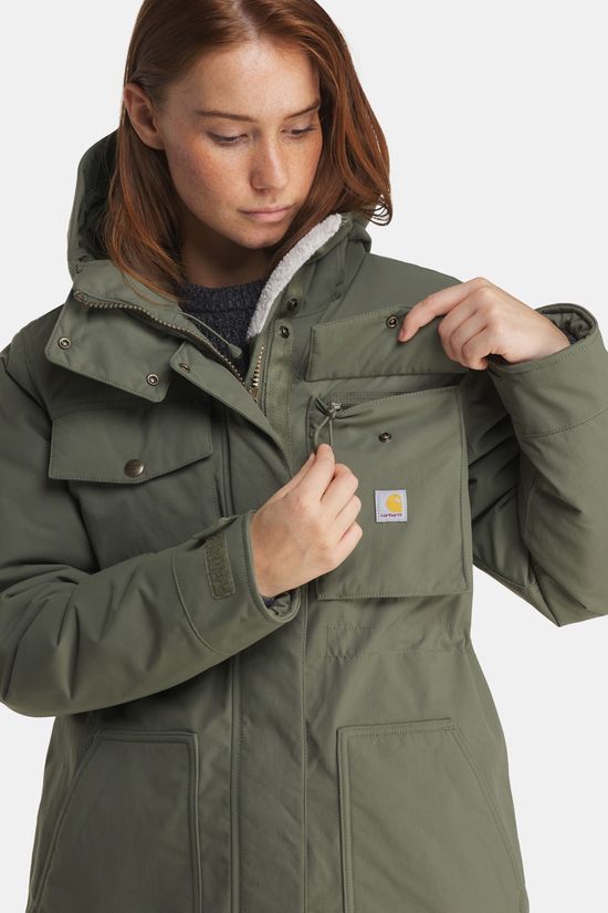 Carhartt Great Lands Gevoerde Parka Dames Olive Green