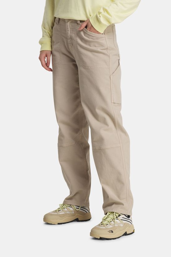 Duer Stretch Canvas Utility Lange Broek Dames Sand Brown
