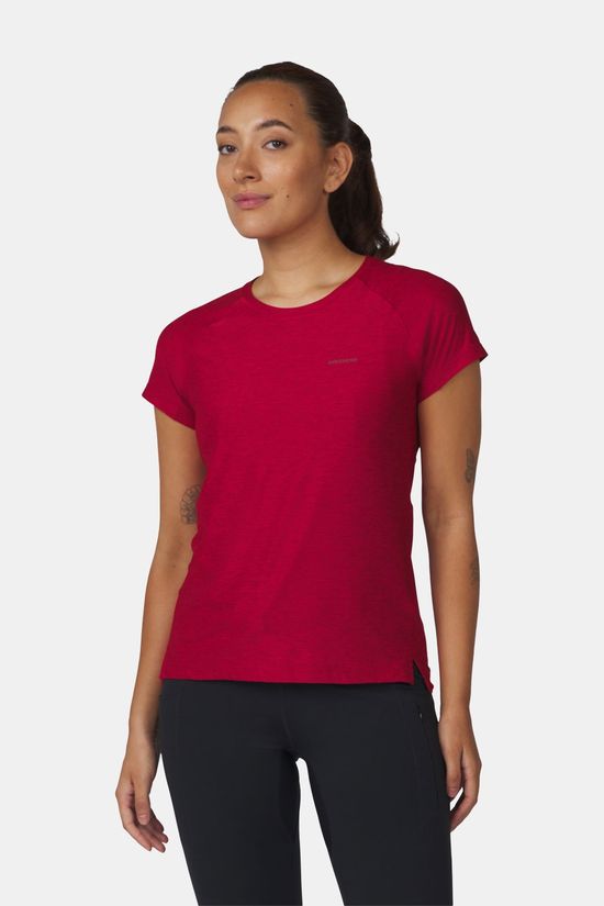 Ayacucho Mountain Technical Tee III T-Shirt Dames Red/Red