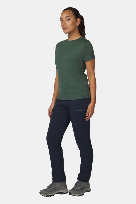 Ayacucho Midweight Merino T-Shirt Dames dark green