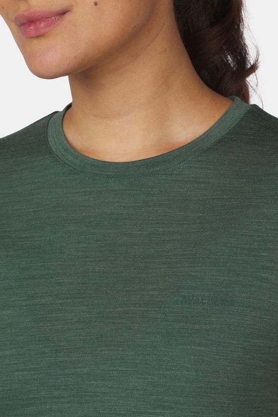 Ayacucho Midweight Merino T-Shirt Dames dark green