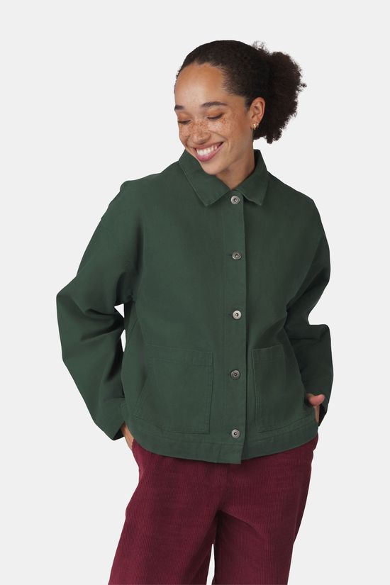 Ayacucho Rowan Canvas Jas Dames Dark Green/Dark Green