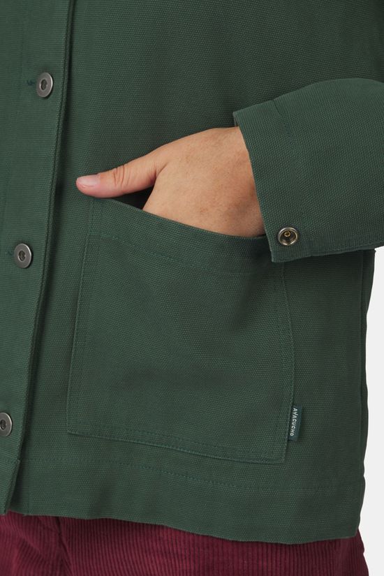 Ayacucho Rowan Canvas Jas Dames Dark Green/Dark Green